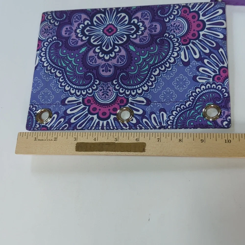 Vera Bradley, purple and blue binder pencil/ essentials pouch